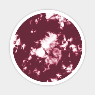 Red wine and white Storm - Tie-Dye Shibori Texture Magnet